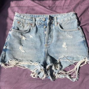 Topshop Moto high-waisted shorts